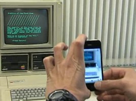 Apple II, in Szene gesetzt vom technischen Ururenkel. BILD: S. Winter