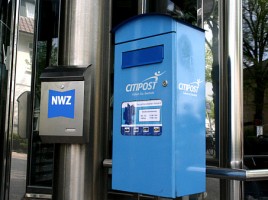 Blau, so blau: Sowohl Citipost Nordwest als auch die NWPP sind Teil der NWZ-Gruppe. BILD: mno