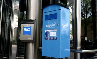 Blau, so blau: Sowohl Citipost Nordwest als auch die NWPP sind Teil der NWZ-Gruppe. BILD: mno